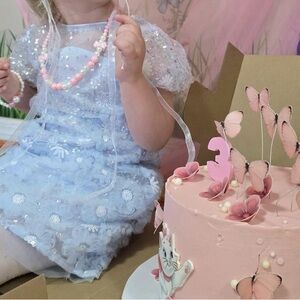 Bell Sleeve Sequins Dress